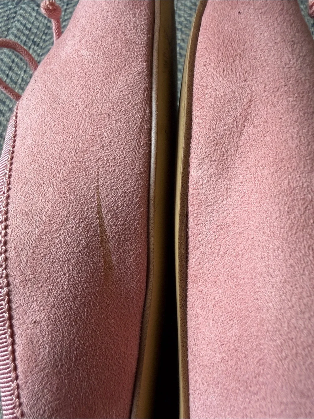 J crew Women’s Faux Leather Suede ballerina mules Size: 7